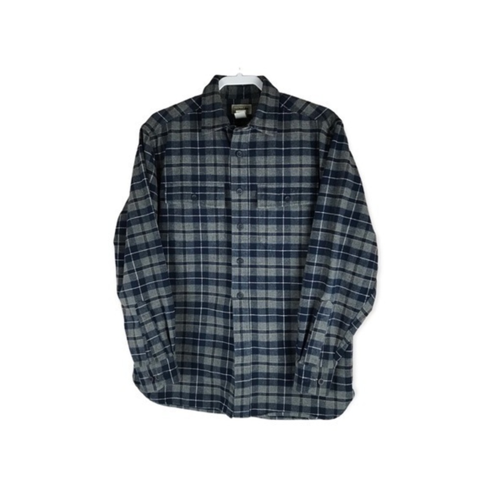 L.L.Bean Plaid Heavy Weight Buttons Down Shirts Size M
